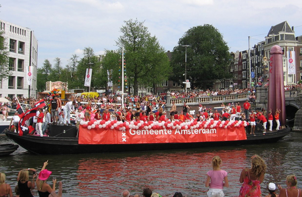 La barca del Comune di Amsterdam